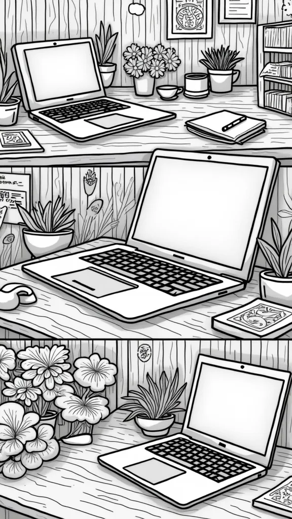 laptop coloring pages